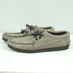 Quoddy M Blucher Gray Suede‎ Moccasin Shoes Size 5.5
